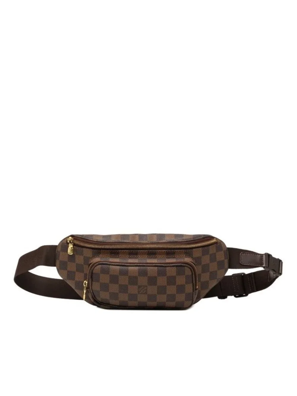 Louis Vuitton Damier Bam Melville Belt Bag Brown Leather